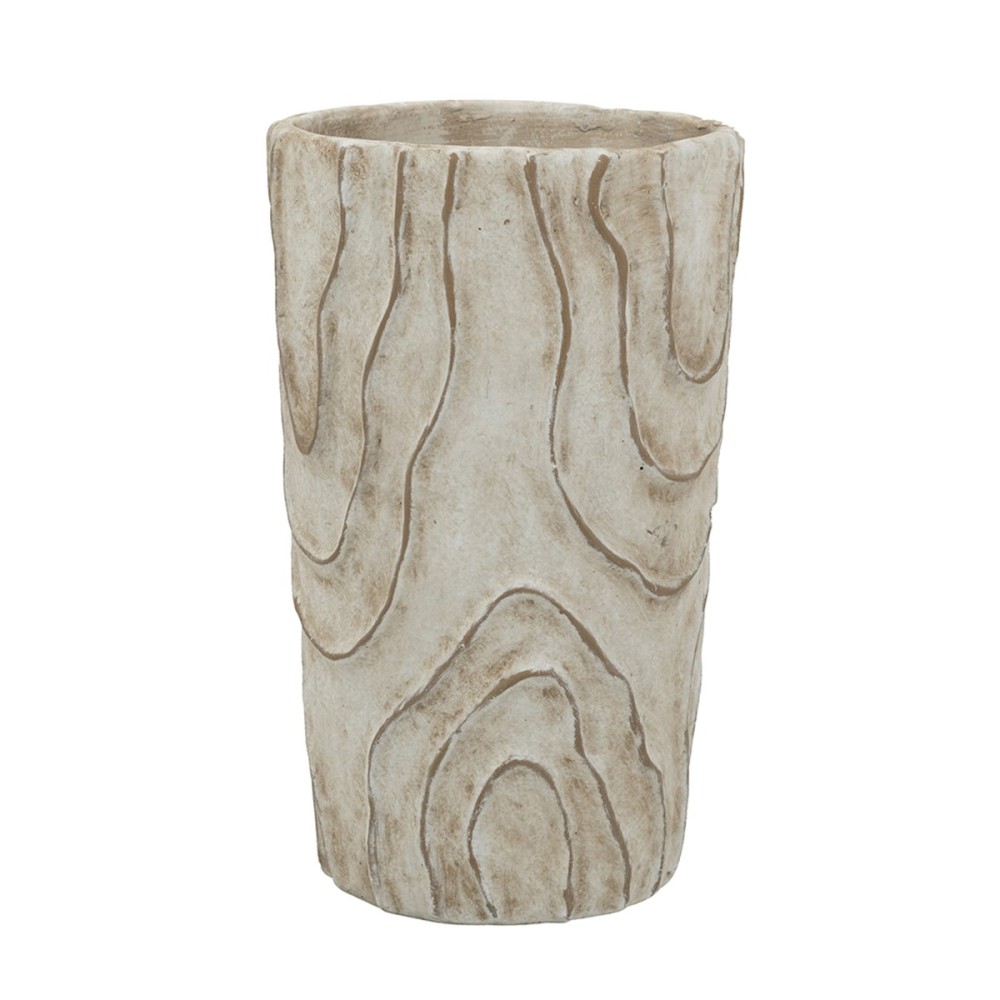Artekko Cement Μπεζ Τσιμεντένιο Βάζο (18.5x18.5x29.5)cm