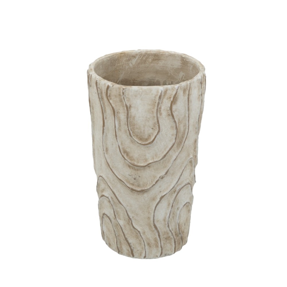 Artekko Cement Μπεζ Τσιμεντένιο Βάζο (18.5x18.5x29.5)cm