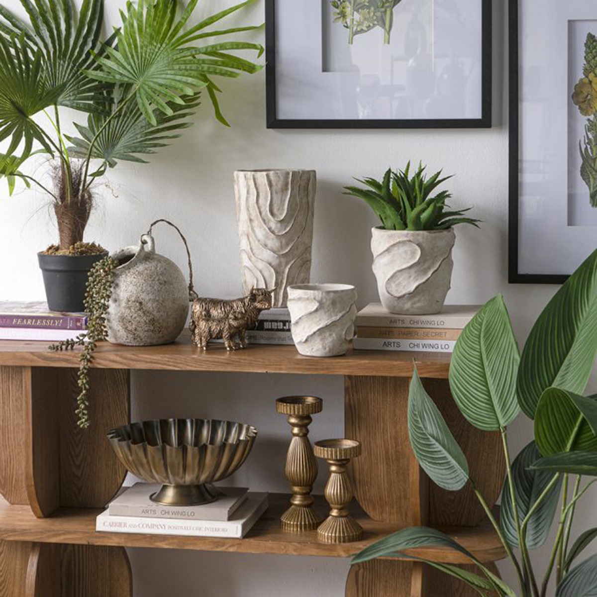 Artekko Cement Μπεζ Τσιμεντένια Κασπώ (18x18x18)cm 2pcs