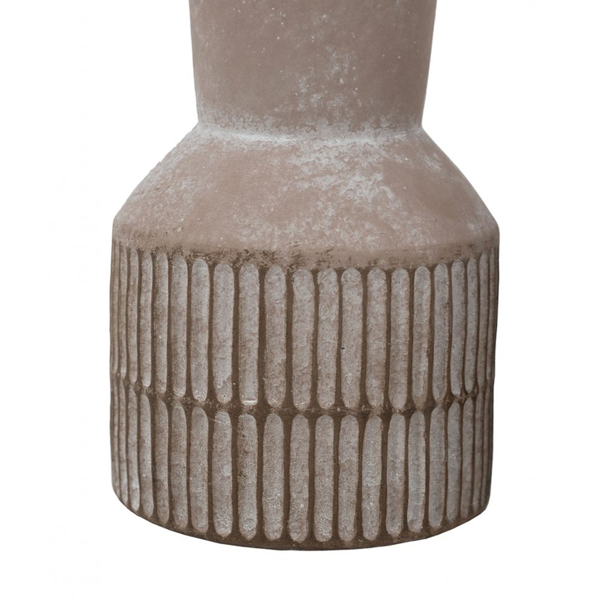 Artekko Cement Καφέ Τσιμεντένια Βάζα (9.5x9.5x15)cm 3pcs