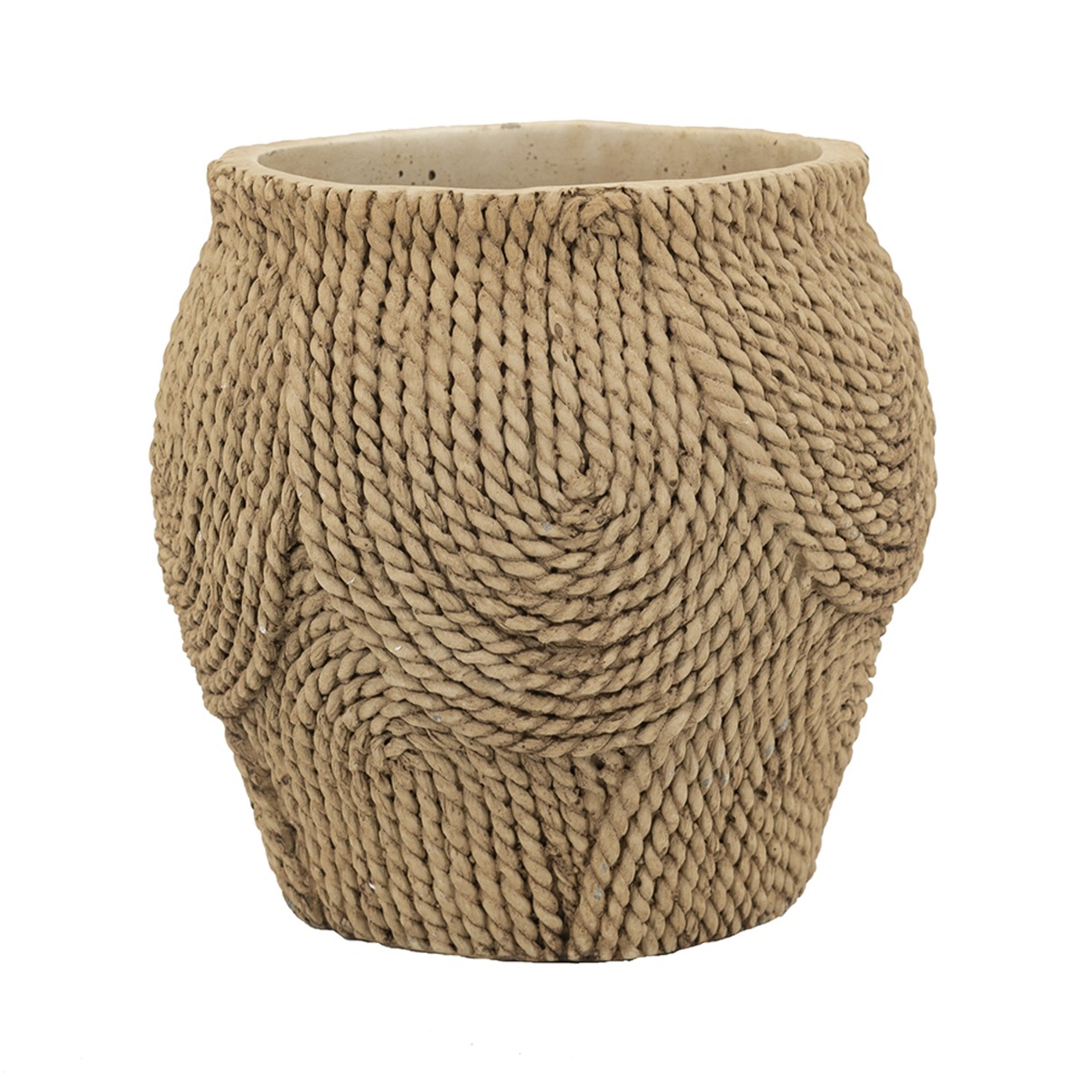 Artekko Cement Καφέ Τσιμεντένιο Κασπώ (20.5x20.5x20)cm