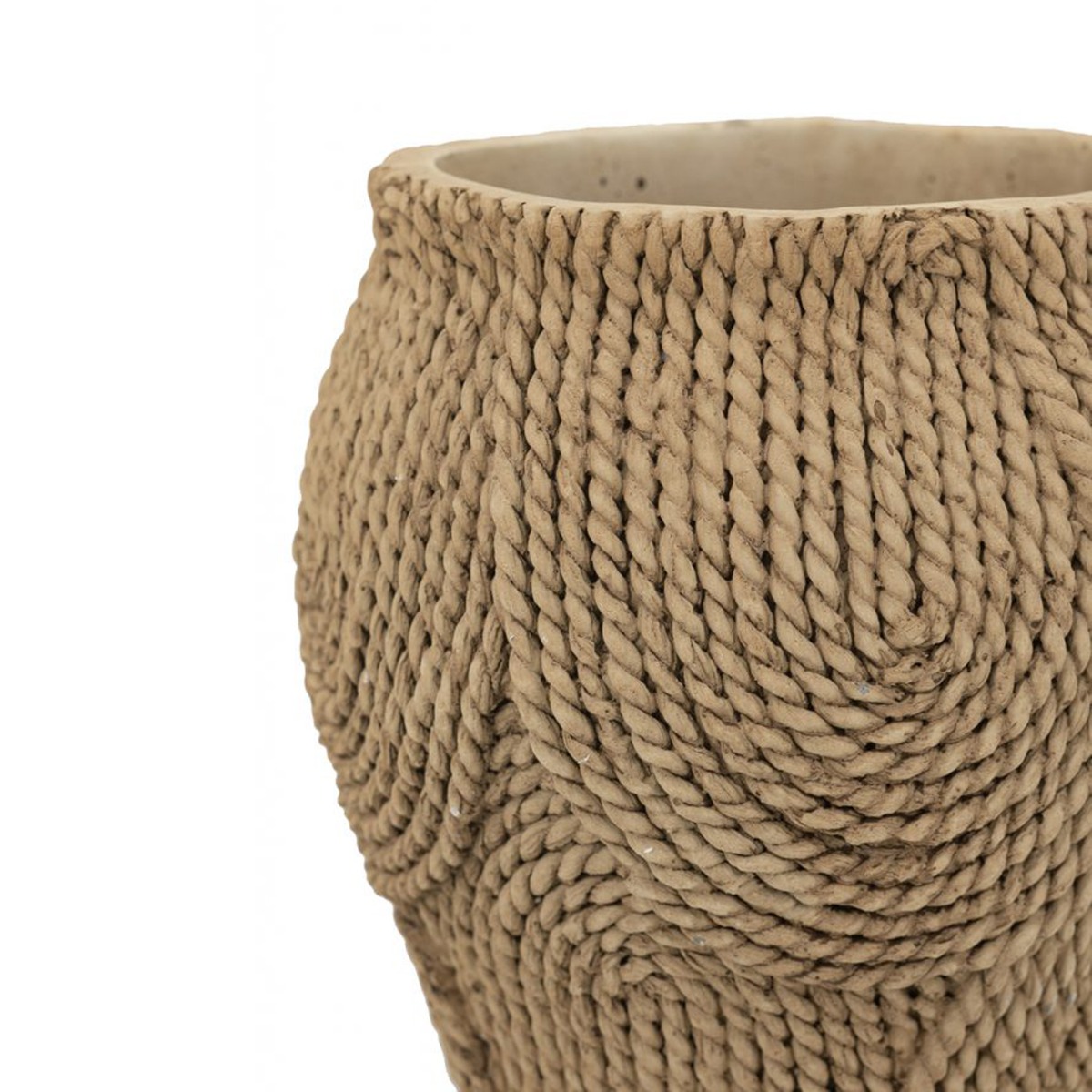 Artekko Cement Καφέ Τσιμεντένιο Κασπώ (20.5x20.5x20)cm