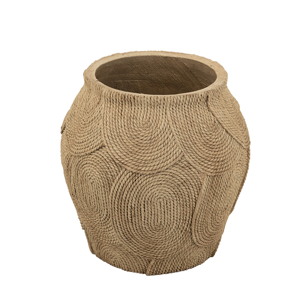 Artekko Cement Καφέ Τσιμεντένιο Κασπώ (38x38x37.5)cm