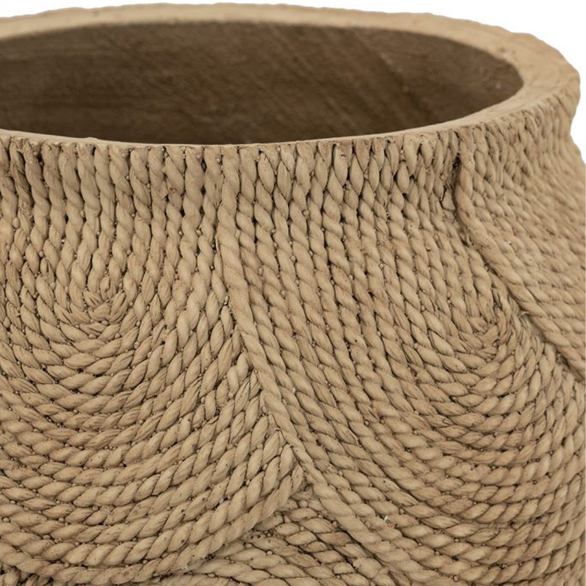 Artekko Cement Καφέ Τσιμεντένιο Κασπώ (38x38x37.5)cm