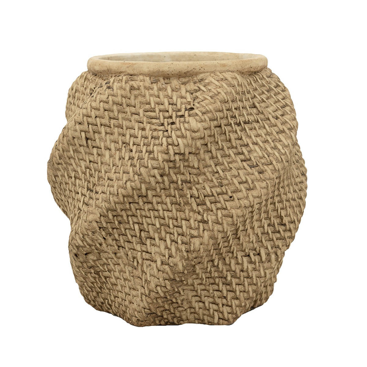 Artekko Cement Καφέ Τσιμεντένιο Κασπώ (25.5x25.5x25.5)cm