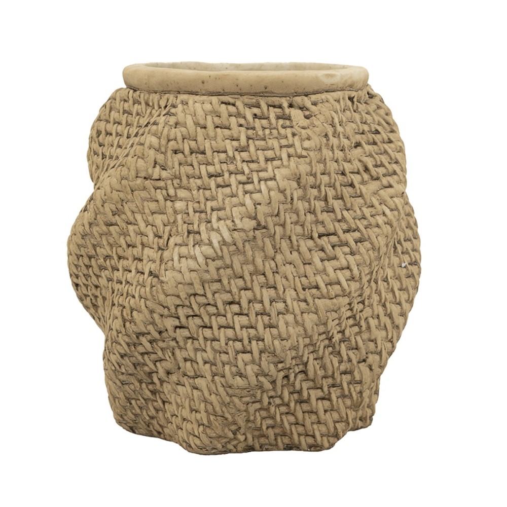 Artekko Cement Καφέ Τσιμεντένιο Κασπώ (21x21x22)cm