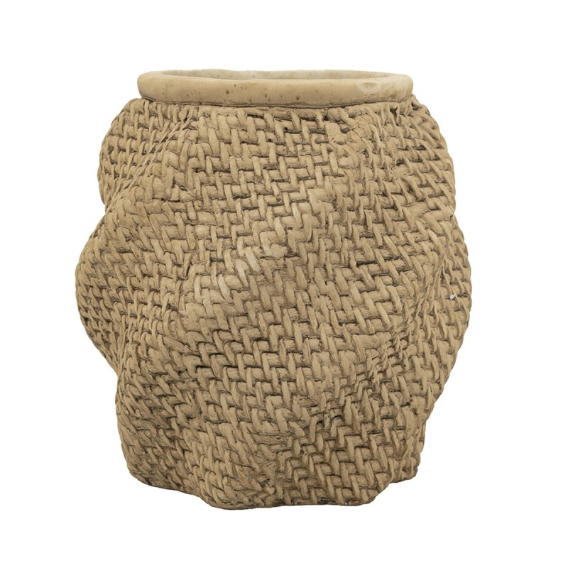 Artekko Cement Καφέ Τσιμεντένιο Κασπώ (21x21x22)cm