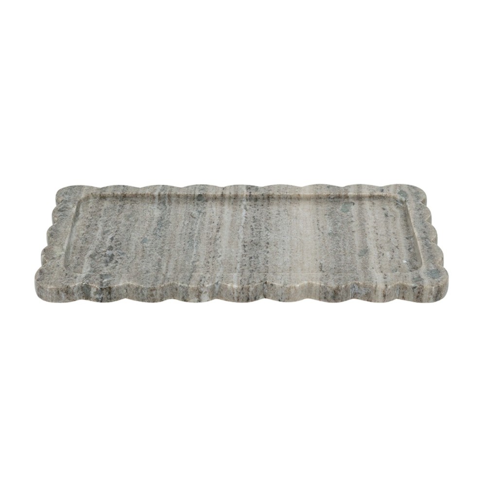 Artekko Marble Γκρι Μαρμάρινος Δίσκος Πλατό (35.5x20x1.8)cm