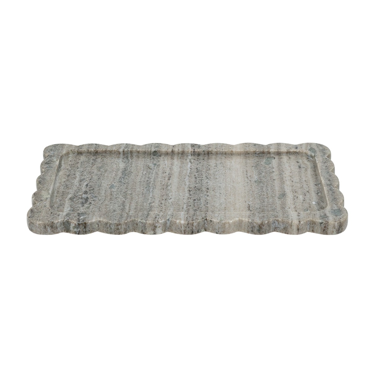 Artekko Marble Γκρι Μαρμάρινος Δίσκος Πλατό (35.5x20x1.8)cm