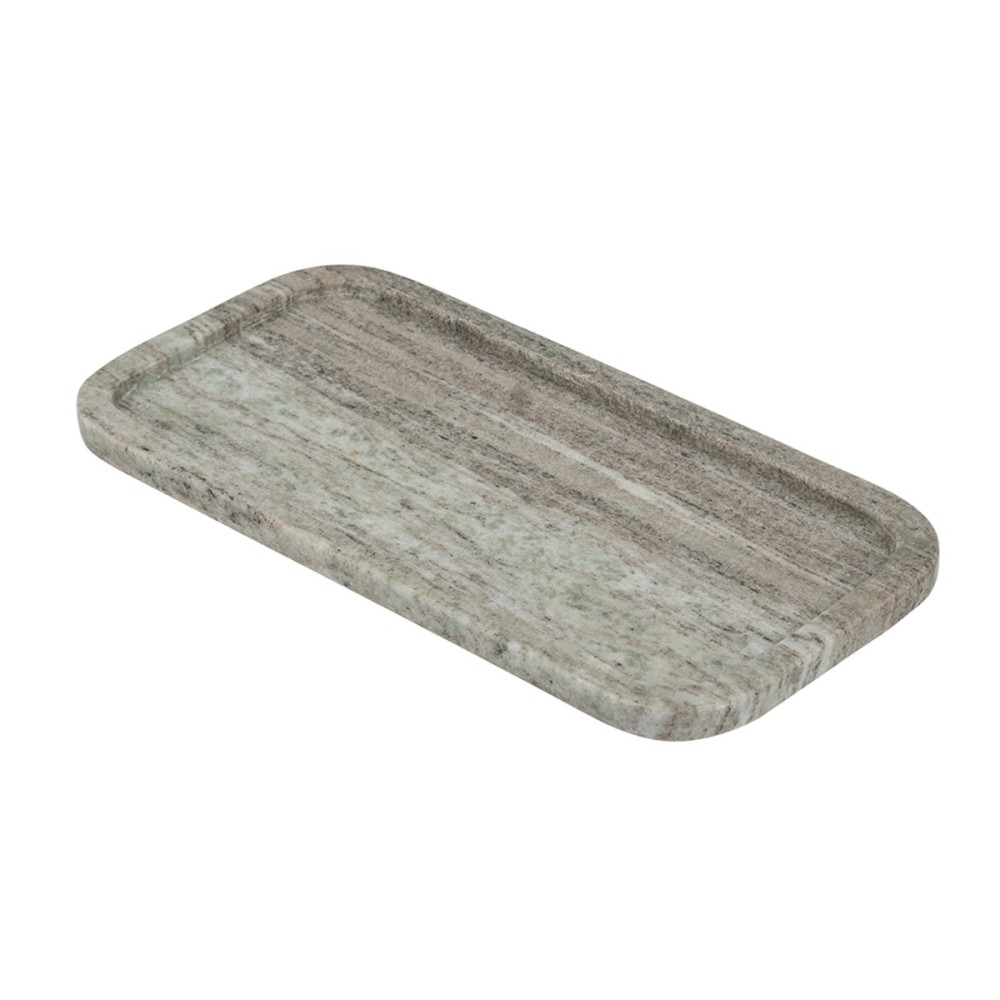 Artekko Marble Γκρι Μαρμάρινος Δίσκος Πλατό (30x15x1.8)cm