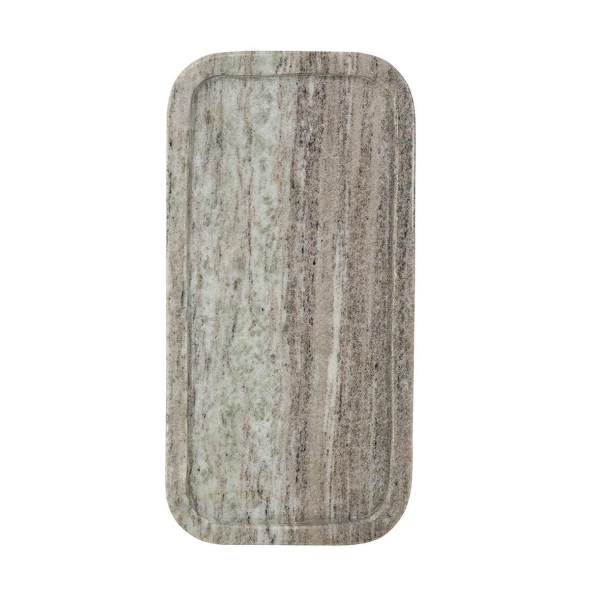 Artekko Marble Γκρι Μαρμάρινος Δίσκος Πλατό (30x15x1.8)cm
