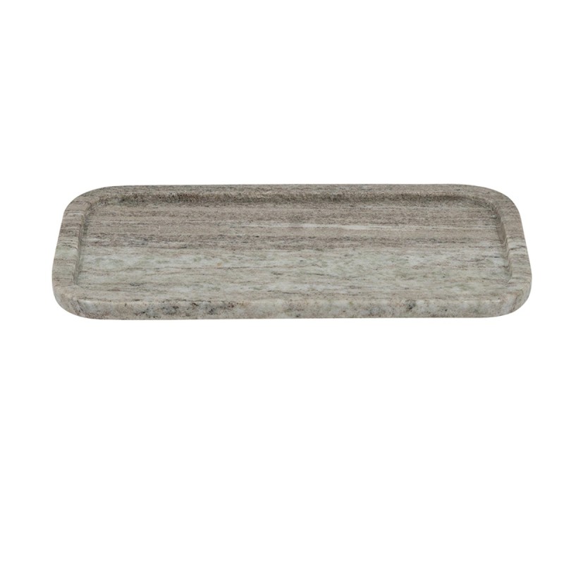 Artekko Marble Γκρι Μαρμάρινος Δίσκος Πλατό (30x15x1.8)cm
