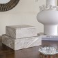 Artekko Marble Γκρι Μαρμάρινο Διακοσμητικό Κουτί Κοσμηματοθήκη (25x25x8)cm