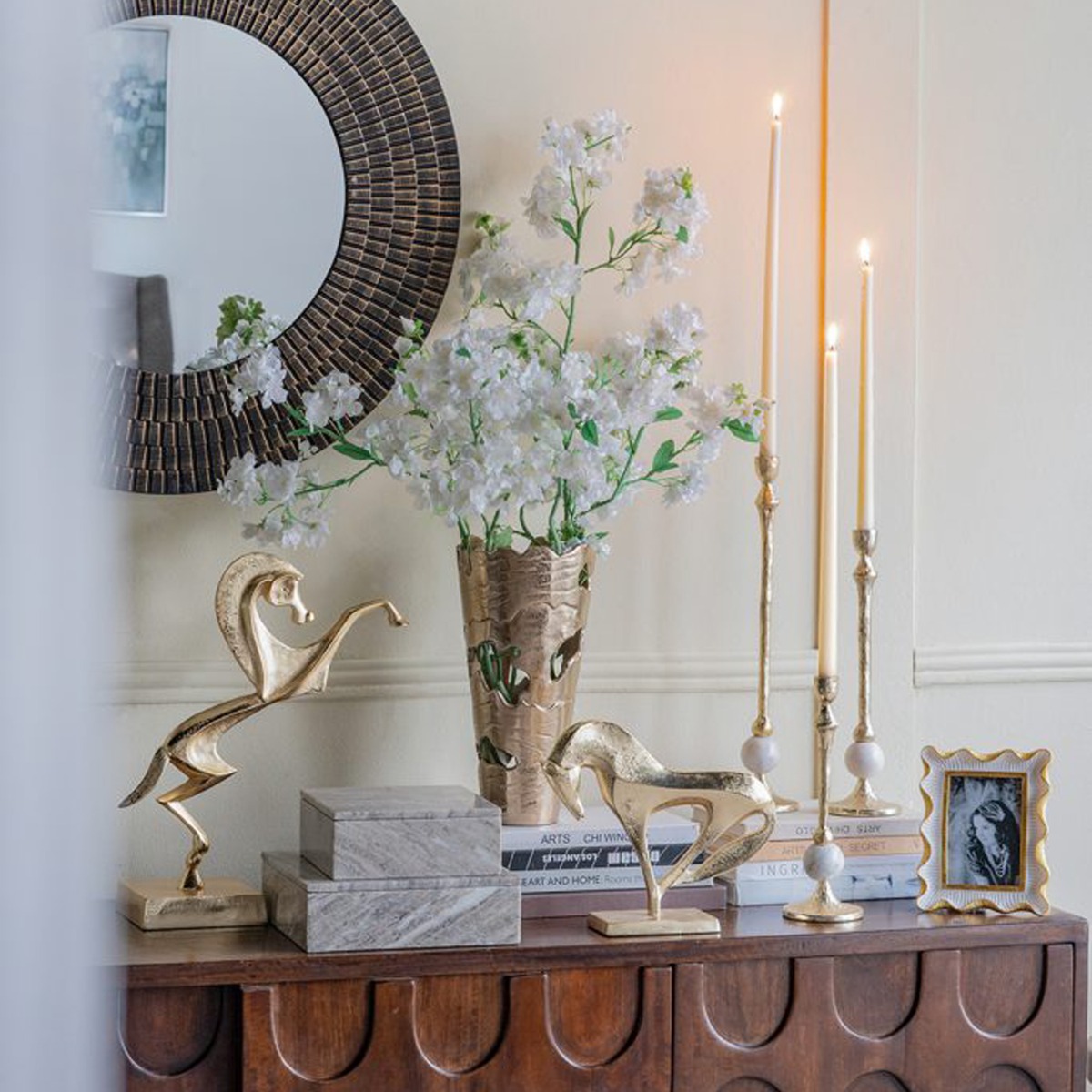 Artekko Marble Γκρι Μαρμάρινο Διακοσμητικό Κουτί Κοσμηματοθήκη (25x25x8)cm