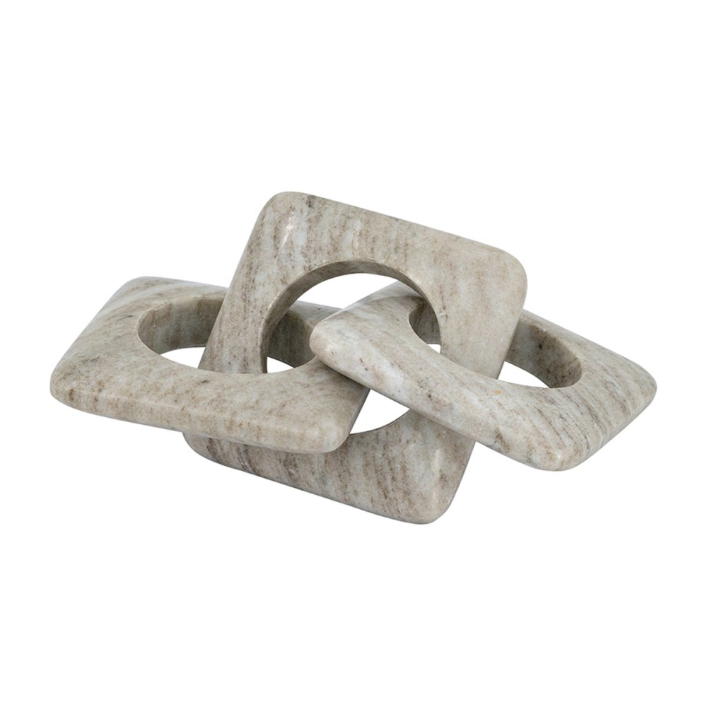 Artekko Marble Γκρι Μαρμάρινη Διακοσμητική Αλυσίδα (26x10x2.5)cm