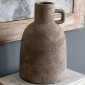 Artekko Candia Γκρι Βάζο από Τερακότα (16.5x16.5x25.5)cm
