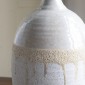 Artekko Glazed Μπεζ Κεραμικό Βάζο (18.5x18.5x44)cm