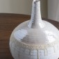 Artekko Glazed Μπεζ Κεραμικό Βάζο (20.5x20.5x25)cm