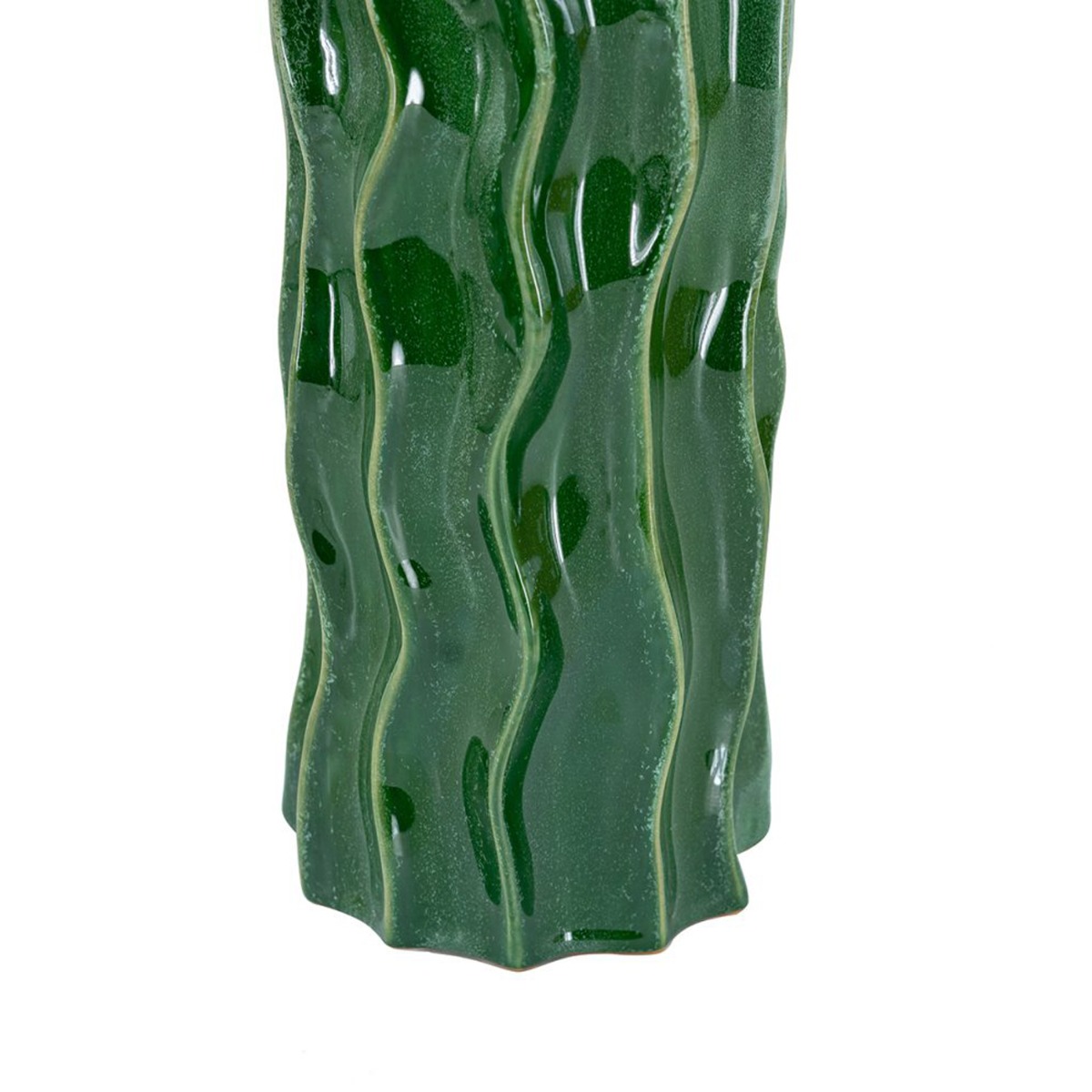 Artekko Glazed Πράσινο Κεραμικό Βάζο (12.5x12.5x36)cm