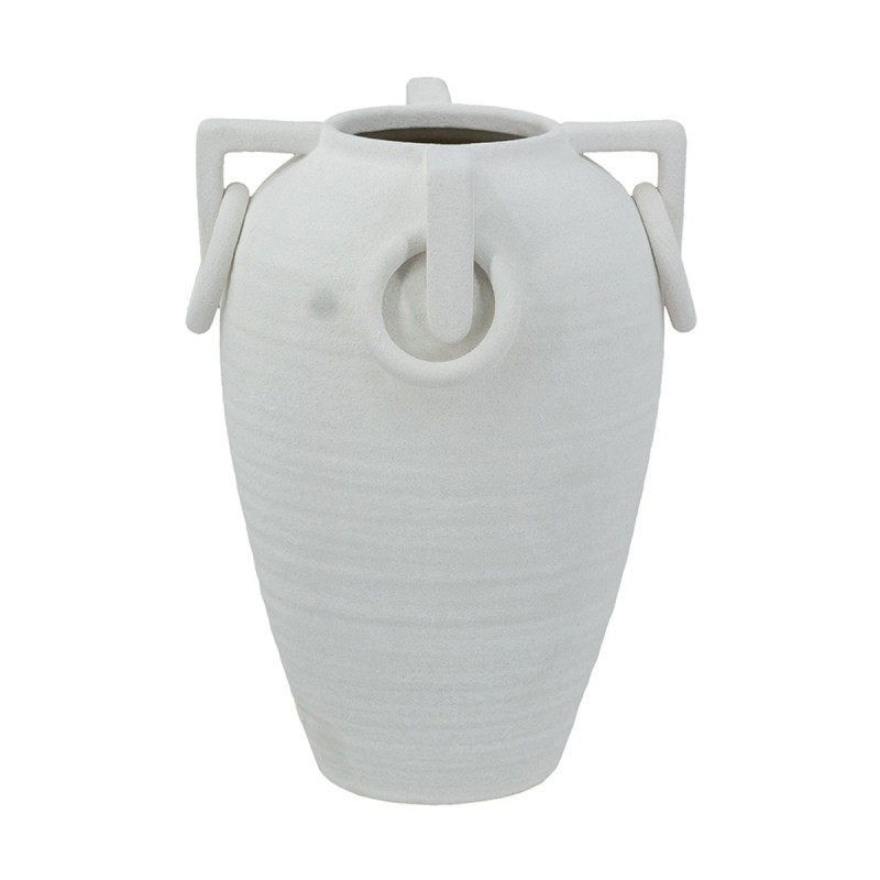 Artekko Candia Λευκό Κεραμικό Βάζο (19x19x29)cm