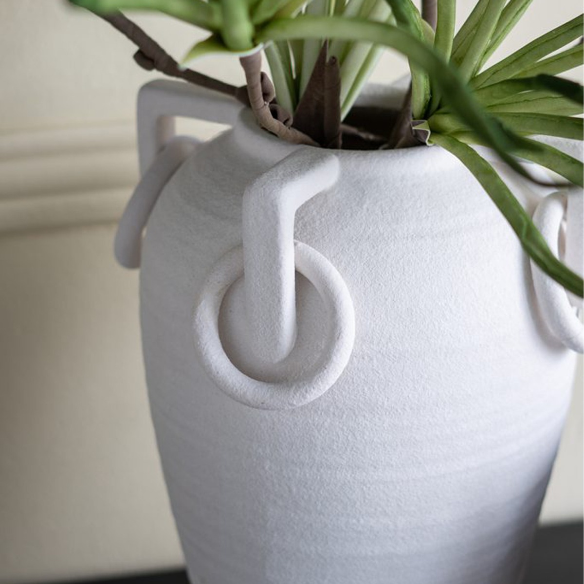 Artekko Candia Λευκό Κεραμικό Βάζο (19x19x29)cm