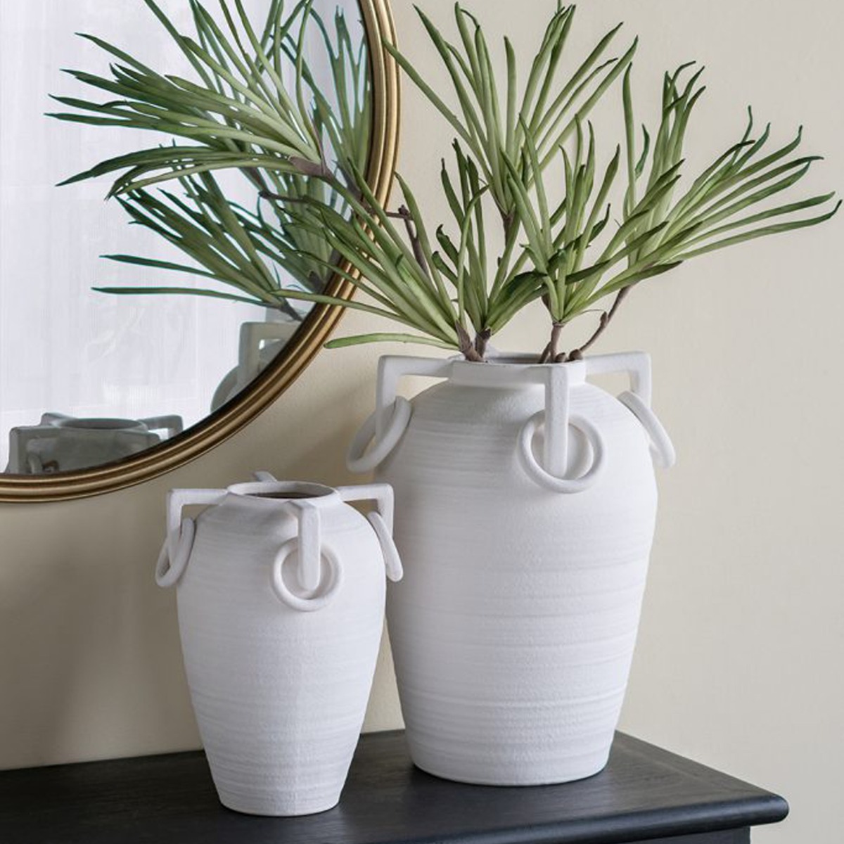 Artekko Candia Λευκό Κεραμικό Βάζο (19x19x29)cm