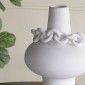 Artekko Candia Λευκό Κεραμικό Βάζο (31x31x40)cm