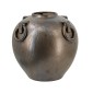 Artekko Candia Μπρονζέ Κεραμικό Βάζο (29x29x31)cm