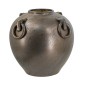 Artekko Candia Μπρονζέ Κεραμικό Βάζο (29x29x31)cm