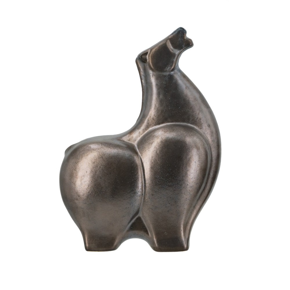 Artekko Candia Μπρονζέ Κεραμικό Διακοσμητικό Άλογο (21x10.5x29)cm