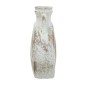 Artekko Antique Λευκό Κεραμικό Βάζο με Καφέ Λεπτομέρειες (18.5x8x23)cm