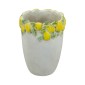 Artekko Lemon Εκρού Τσιμεντένιο Βάζο με Λεμόνια (17x17x22.5)cm