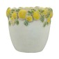 Artekko Lemon Εκρού Τσιμεντένιο Βάζο με Λεμόνια (19.5x19.5x19)cm