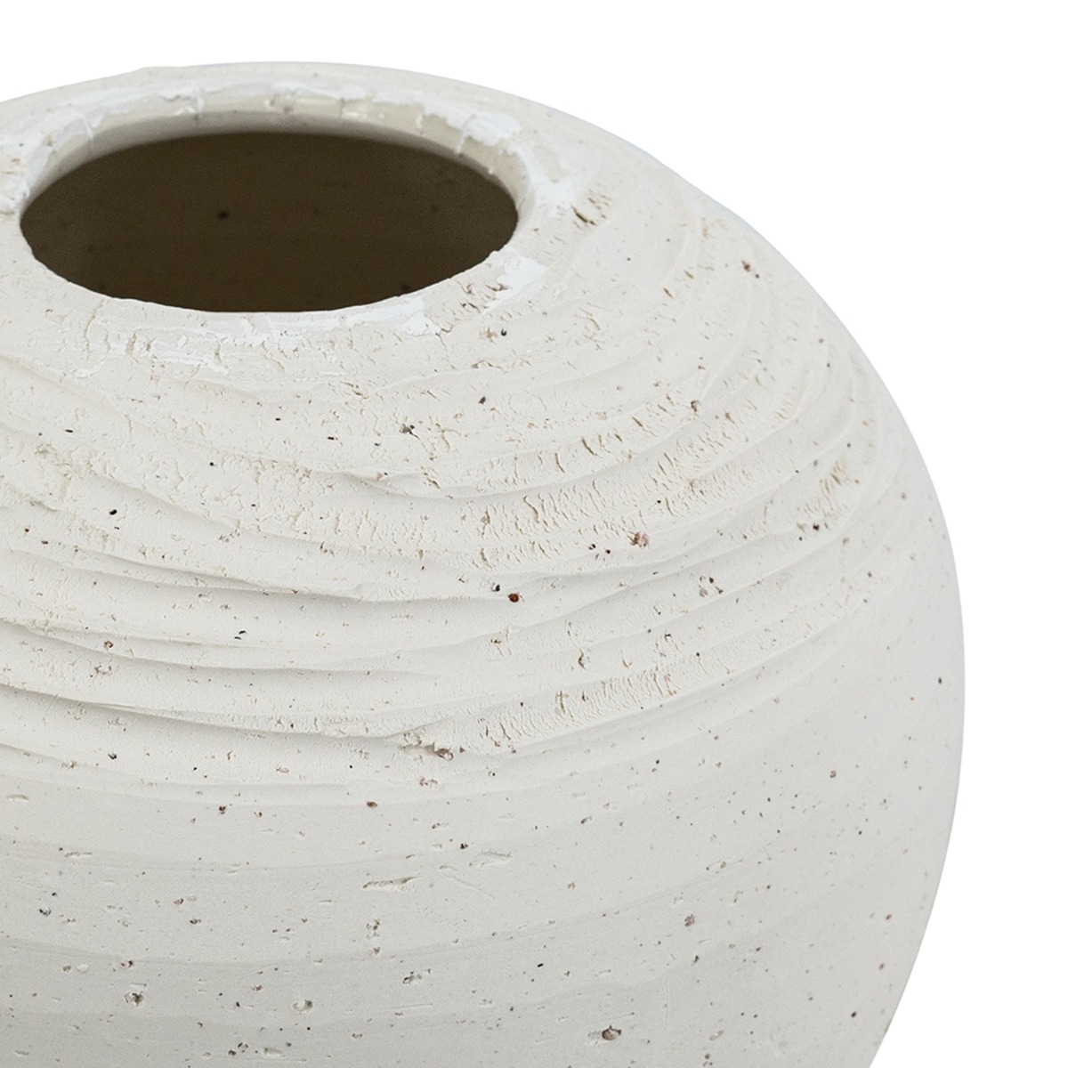 Artekko Antique Λευκό Κεραμικό Βάζο (18.5x18.5x17.2)cm