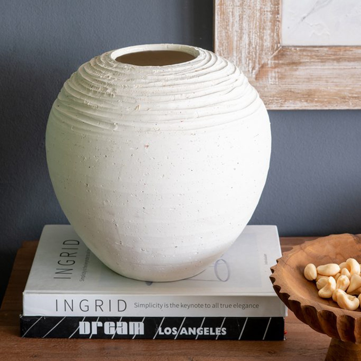 Artekko Antique Λευκό Κεραμικό Βάζο (18.5x18.5x17.2)cm