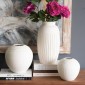 Artekko Antique Λευκό Κεραμικό Βάζο (18.5x18.5x17.2)cm