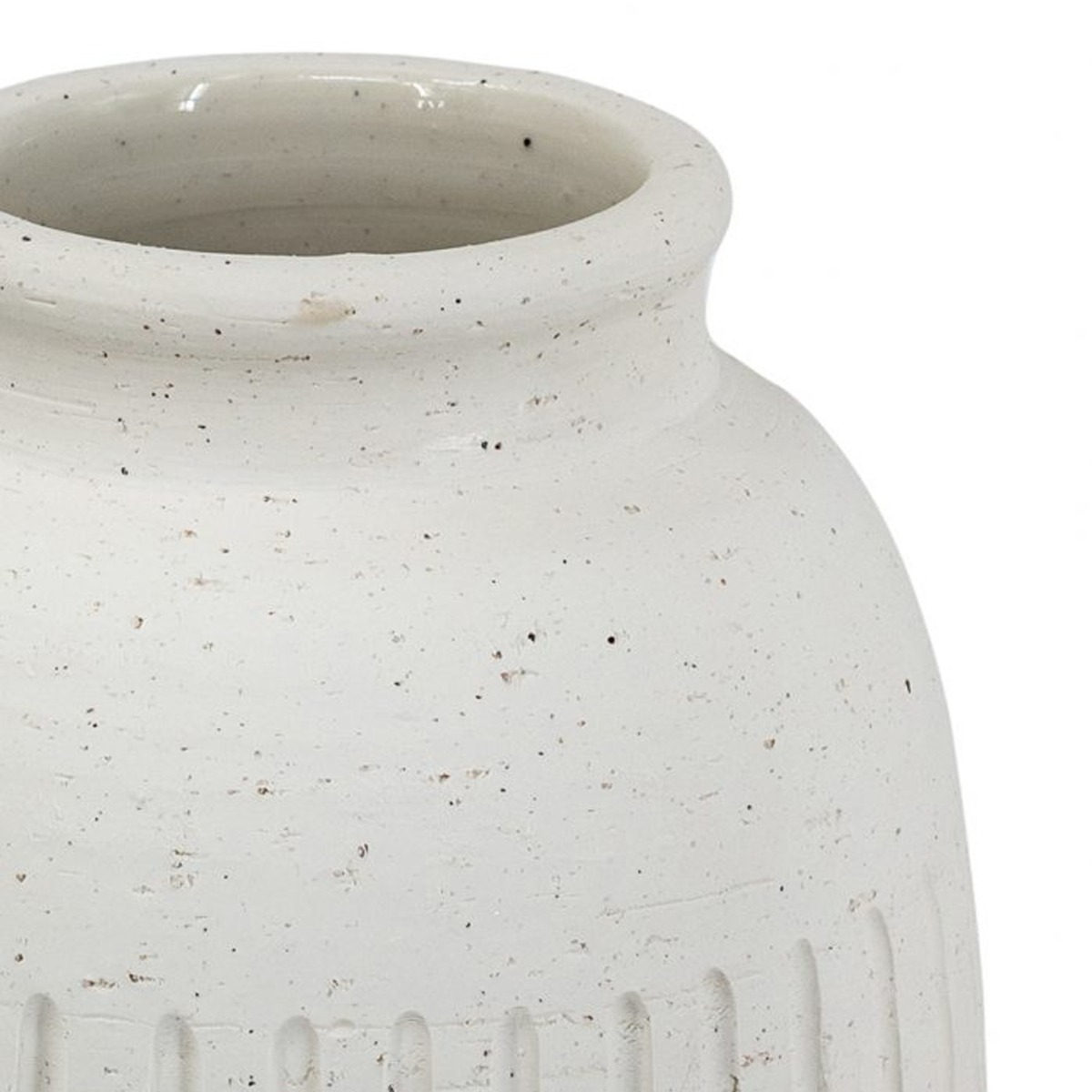 Artekko Antique Λευκό Κεραμικό Βάζο (19.5x19.5x38)cm