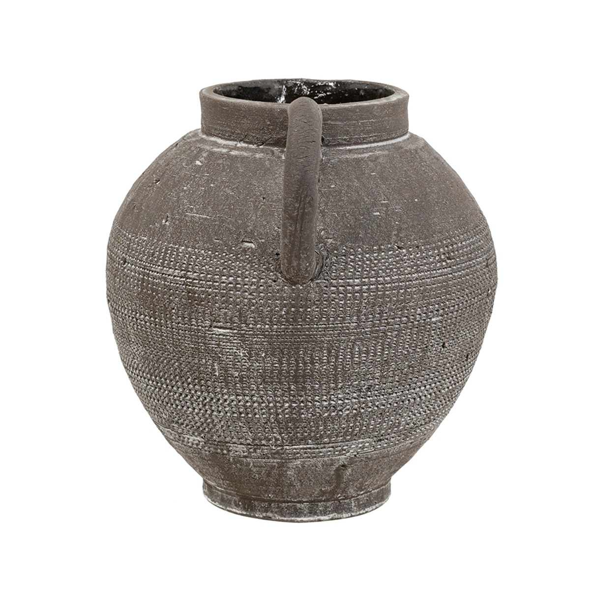 Artekko Antique Κεραμικό Βάζο σε Μαύρη Πατίνα (20.3x17.2x19.2)cm