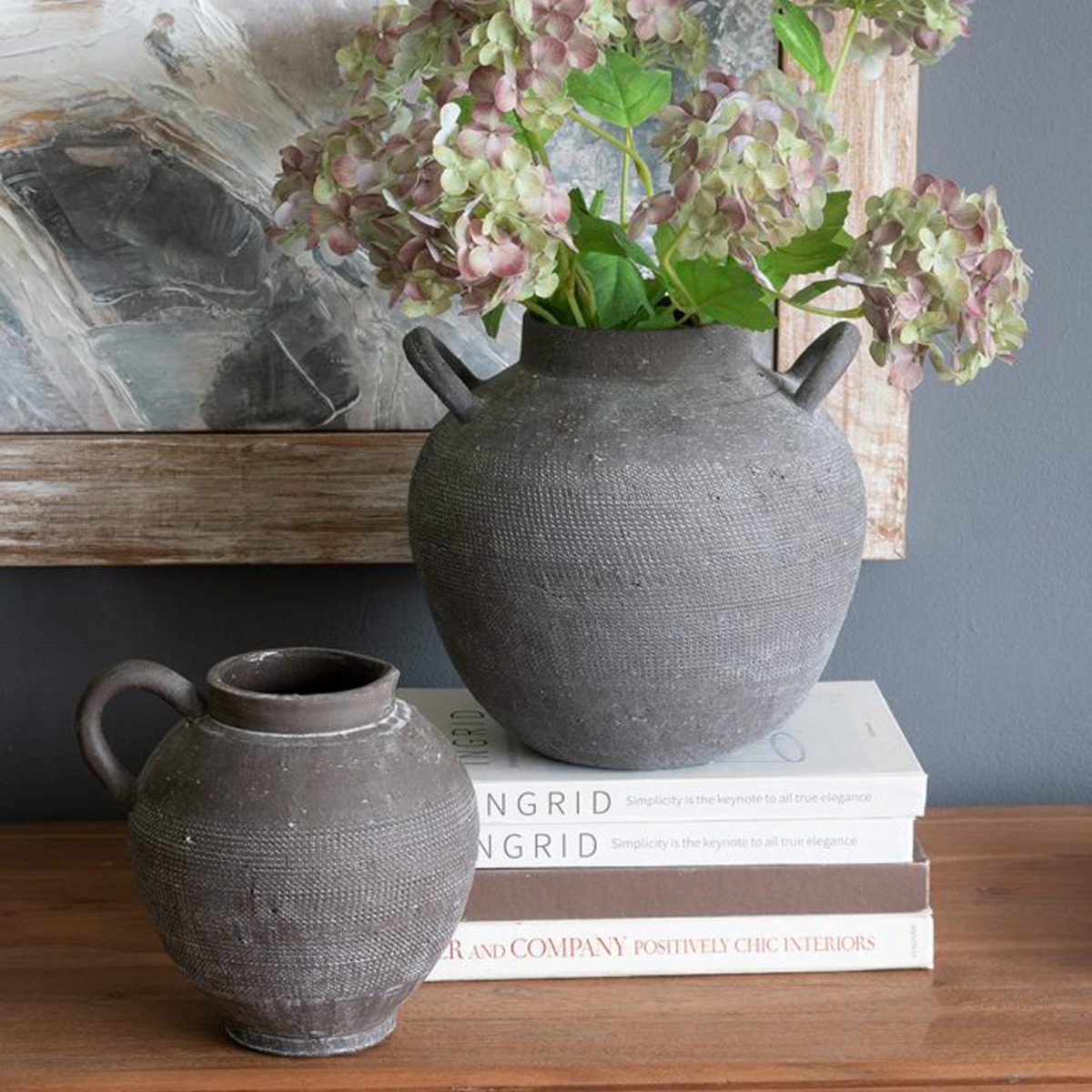 Artekko Antique Κεραμικό Βάζο σε Μαύρη Πατίνα (20.3x17.2x19.2)cm