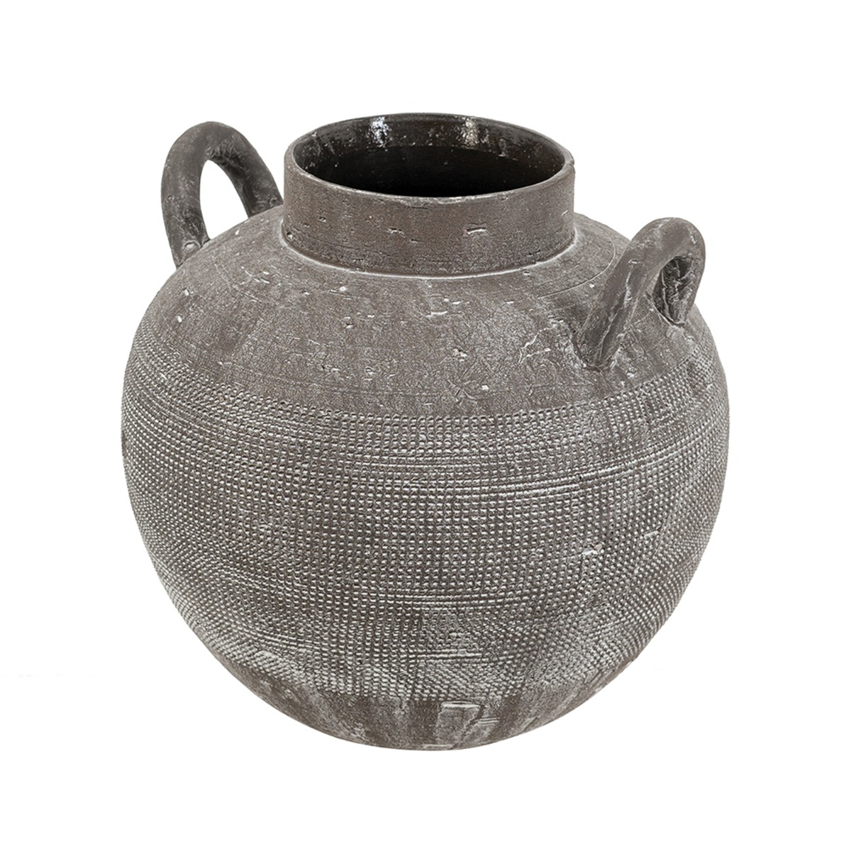 Artekko Antique Κεραμικό Βάζο σε Μαύρη Πατίνα (24.2x24.2x23.5)cm