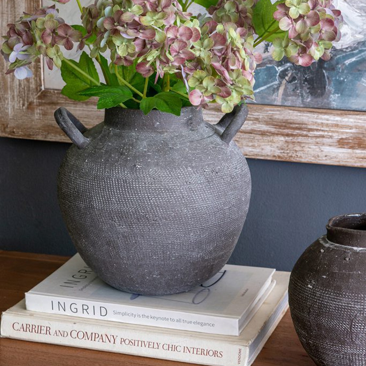 Artekko Antique Κεραμικό Βάζο σε Μαύρη Πατίνα (24.2x24.2x23.5)cm