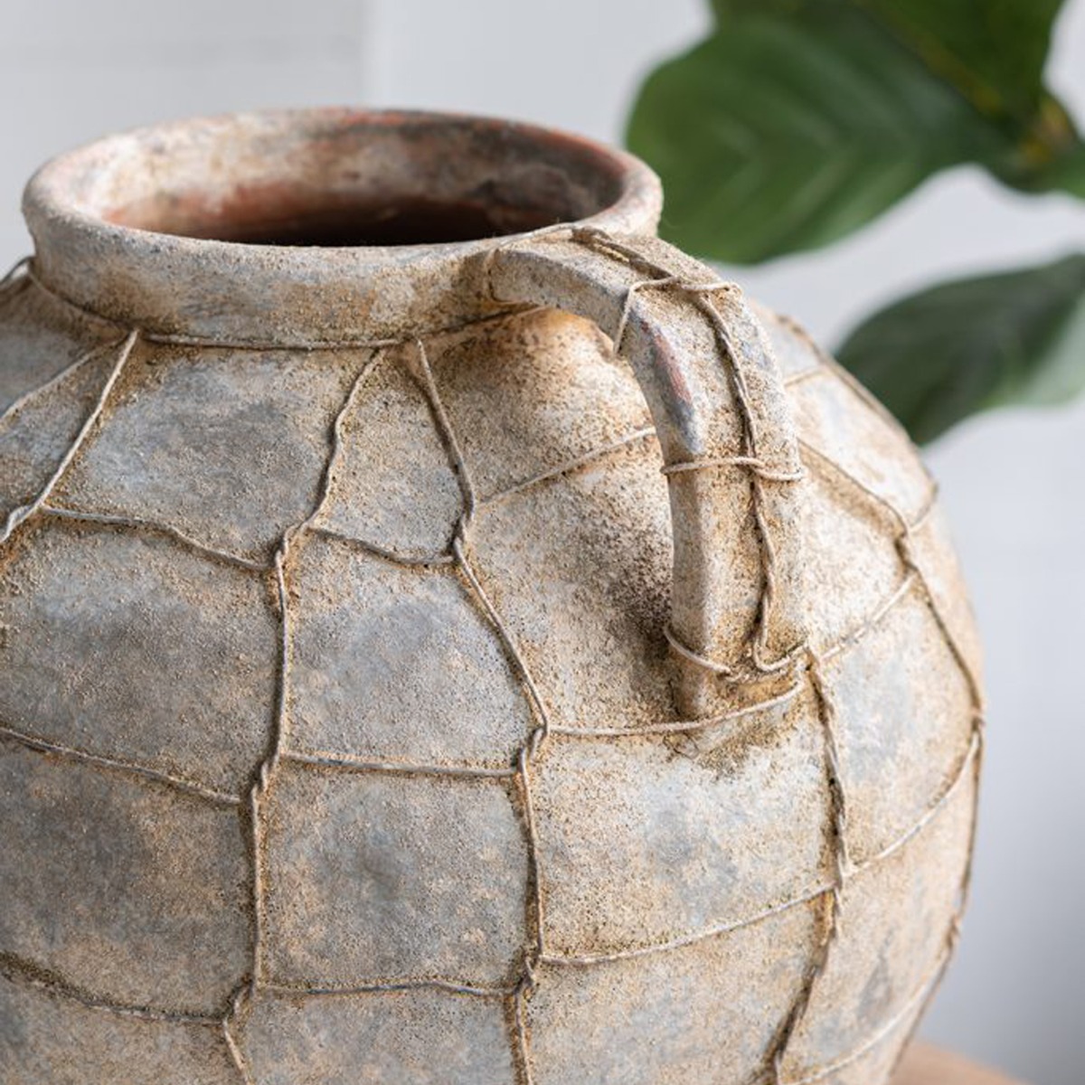 Artekko Antique Κεραμικό Βάζο σε Καφέ Αποχρώσεις (32x31.5x33)cm