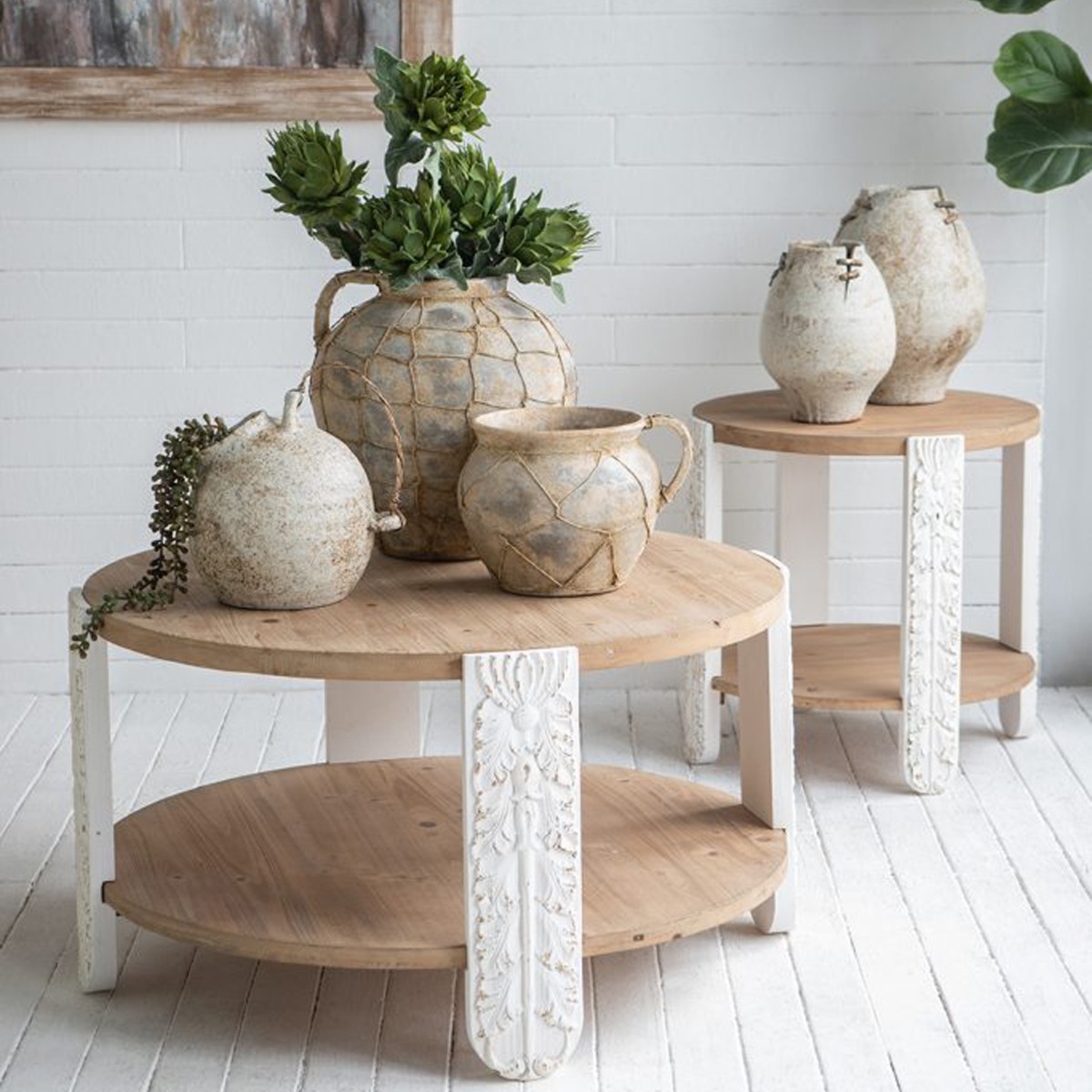 Artekko Antique Κεραμικό Βάζο σε Καφέ Αποχρώσεις (26.5x23x19)cm