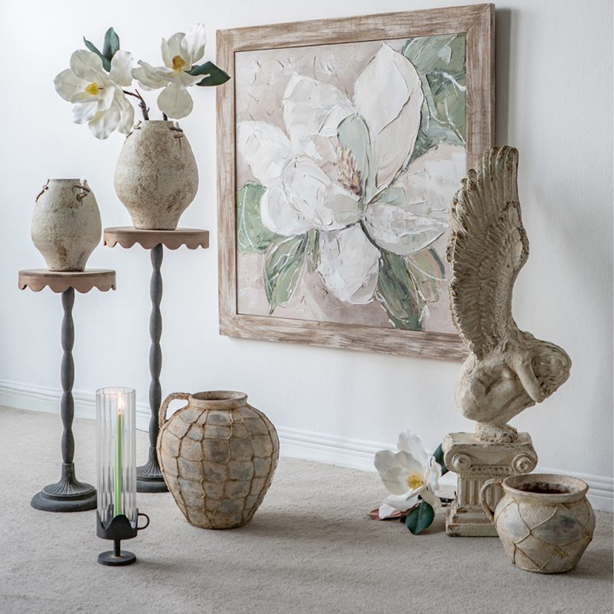 Artekko Antique Κεραμικό Βάζο σε Καφέ Αποχρώσεις (26.5x23x19)cm