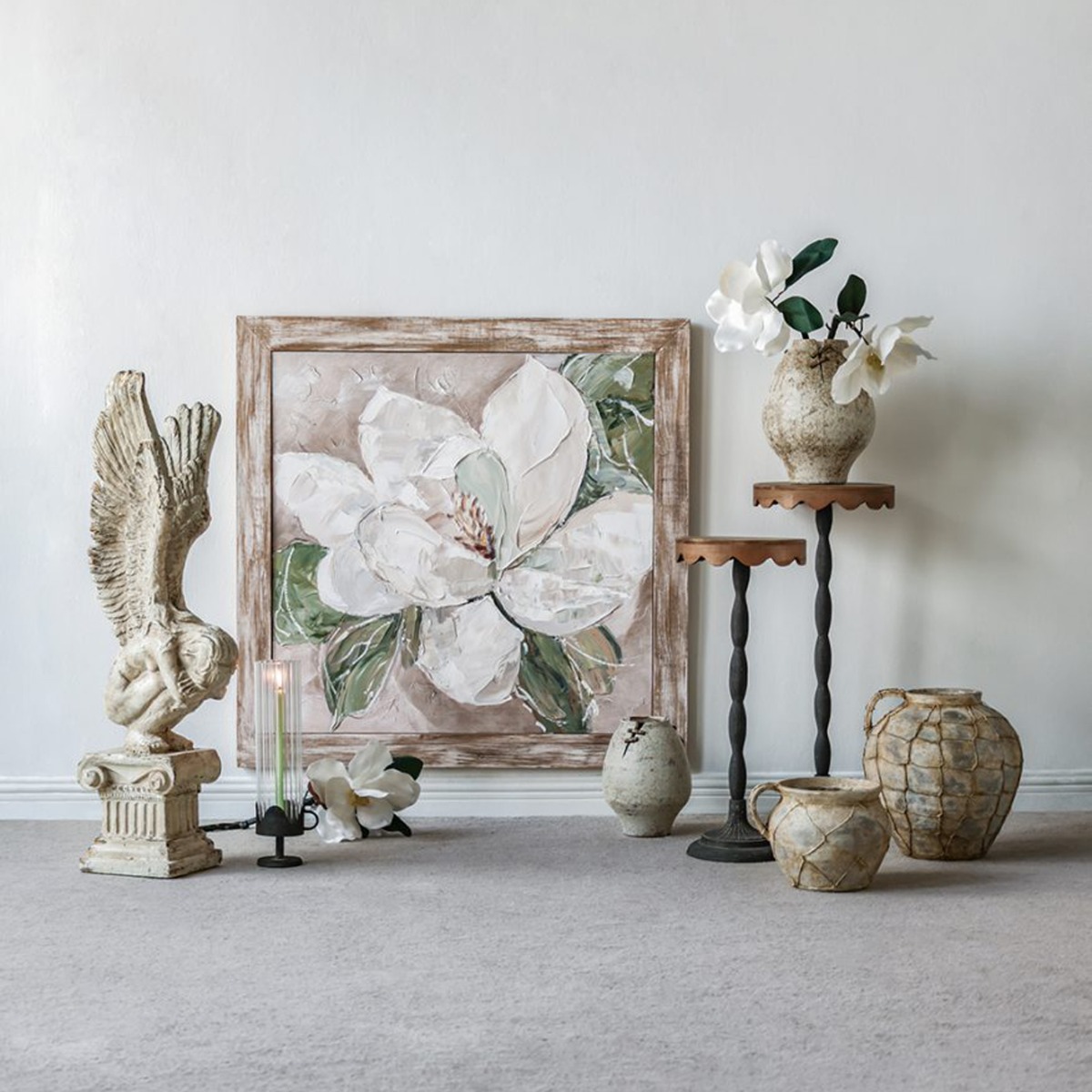 Artekko Antique Κεραμικό Βάζο σε Καφέ Αποχρώσεις (26.5x23x19)cm