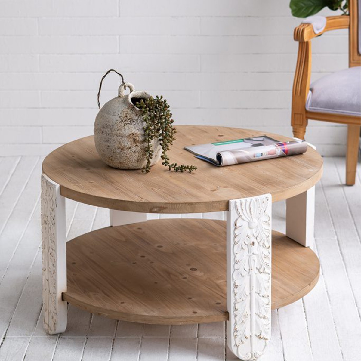 Artekko Antique Κεραμικό Βάζο σε Μπεζ Αποχρώση (25x21x26.2)cm