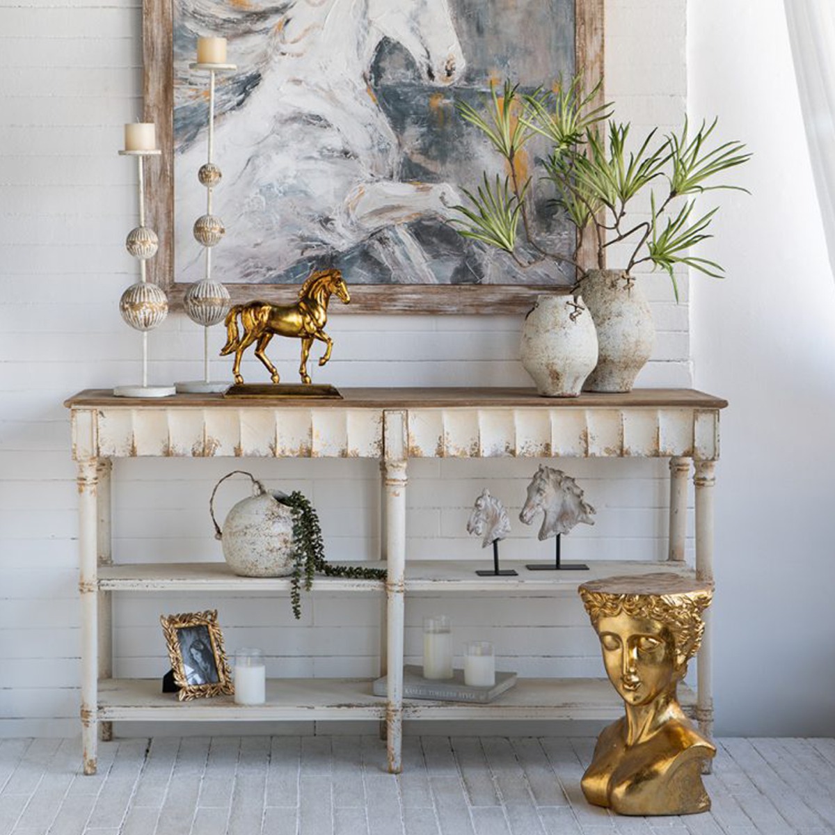 Artekko Antique Κεραμικό Βάζο σε Μπεζ Αποχρώση (25x21x26.2)cm