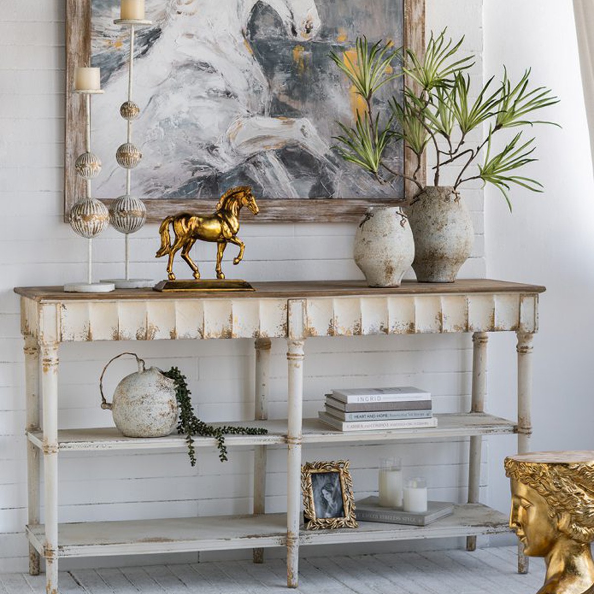 Artekko Antique Κεραμικό Βάζο σε Μπεζ Αποχρώση (25x21x26.2)cm