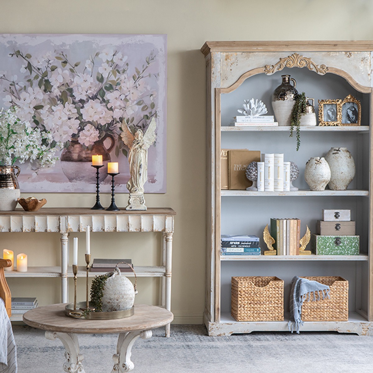 Artekko Antique Κεραμικό Βάζο σε Μπεζ Αποχρώση (25x21x26.2)cm