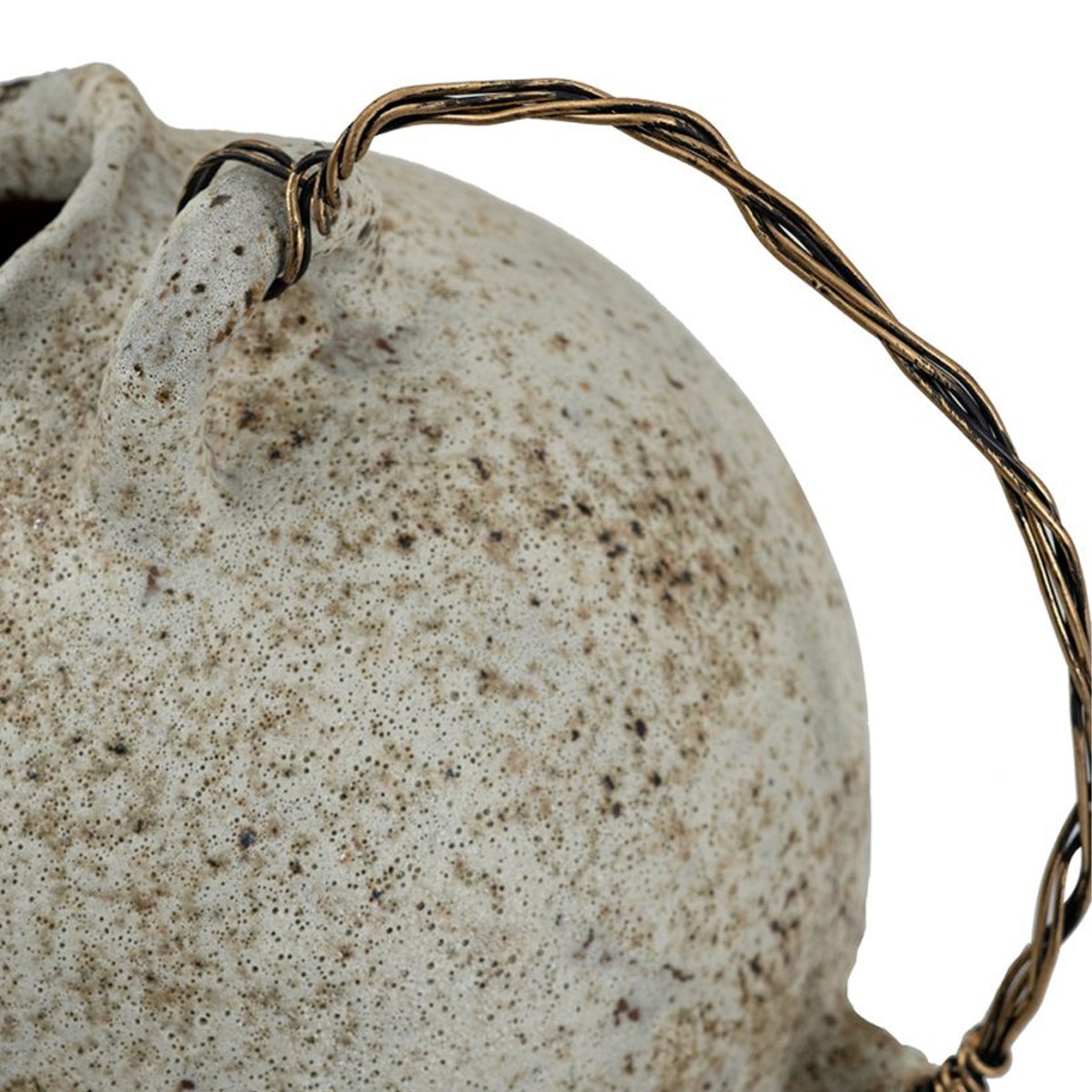 Artekko Antique Κεραμικό Βάζο σε Μπεζ Αποχρώση (25x21x26.2)cm